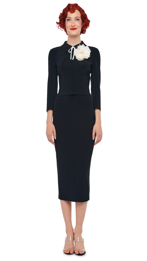 NORMA KAMALI STRAIGHT SKIRT TO MIDCALF